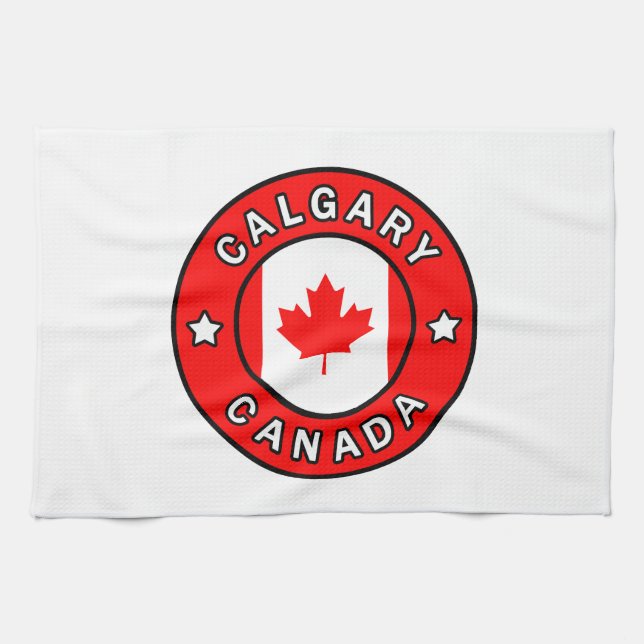Calgary Canada Kitchen Towel (Horizontal)