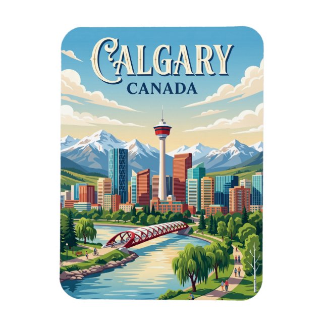 Calgary, Canada Magnet (Vertical)