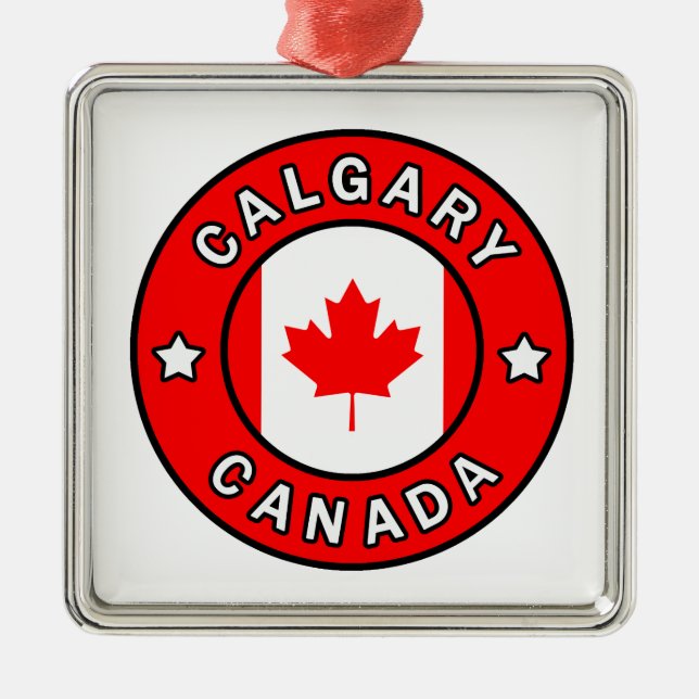 Calgary Canada Metal Ornament (Front)