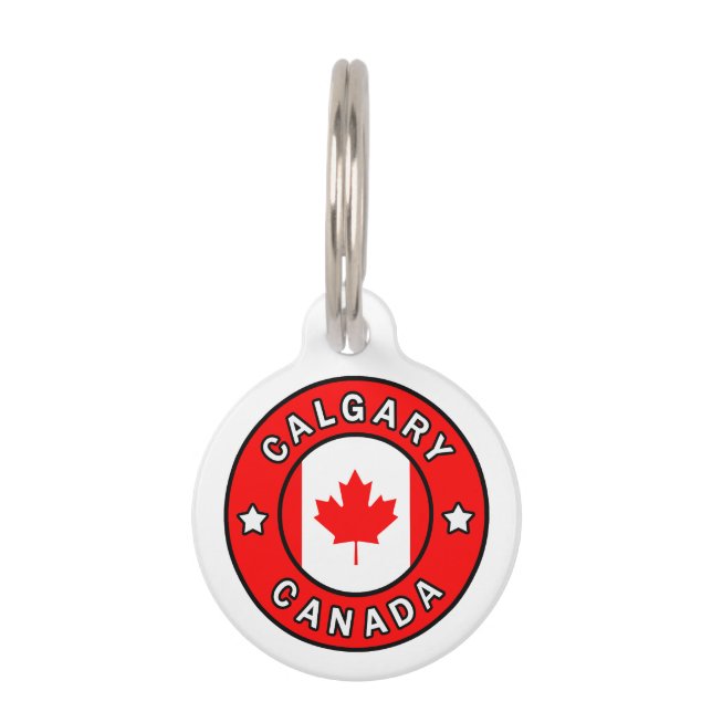 Calgary Canada Pet Tag (Front)