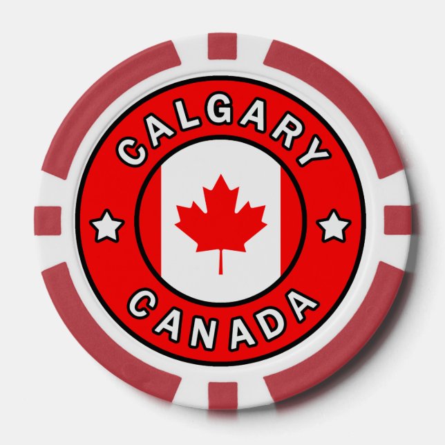 Calgary Canada Poker Chips (Front)