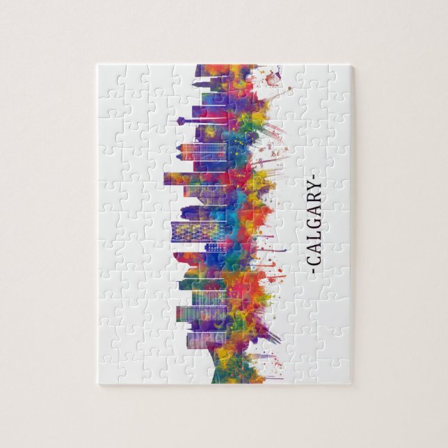 Calgary Canada Skyline Jigsaw Puzzle (Vertical)