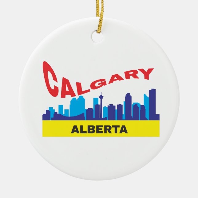 Calgary Ceramic Ornament (Front)