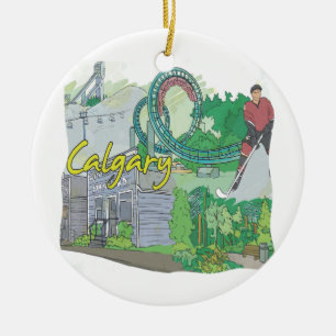 Calgary Ceramic Ornament