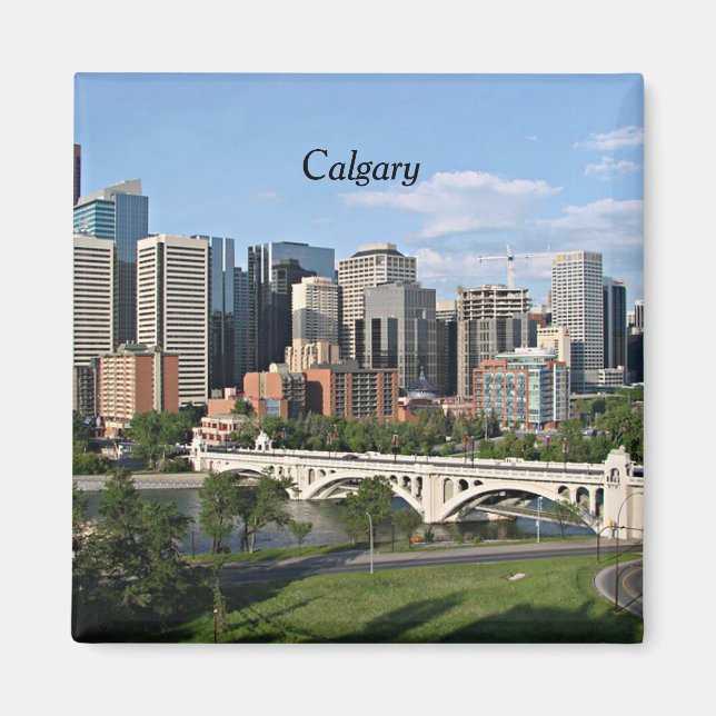 Calgary Cityscape Magnet (Front)