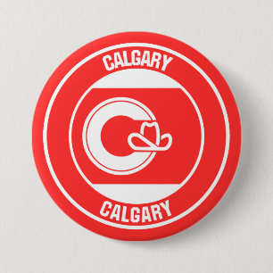 Calgary Columbia Round Emblem 3 Inch Round Button