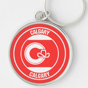 Calgary Columbia Round Emblem Keychain