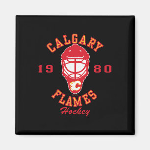 Calgary Flames Hockey Mask Black Nhl Officially Li Magnet