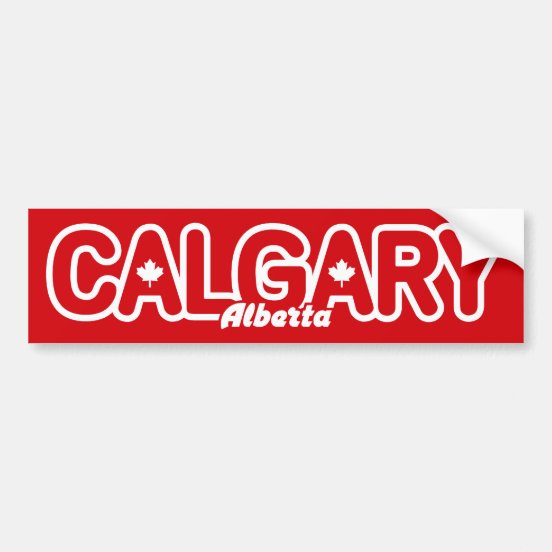 Calgary Bumper Stickers & Car Stickers Zazzle CA