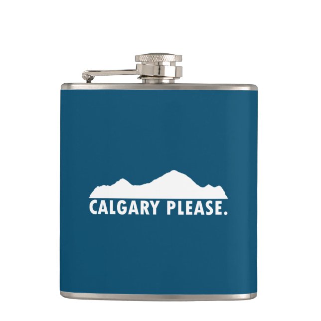 Calgary Please Hip Flask (Front)