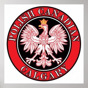 Calgary Polish Canadian Eagle Poster