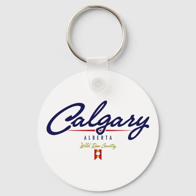 Calgary Script Keychain (Front)