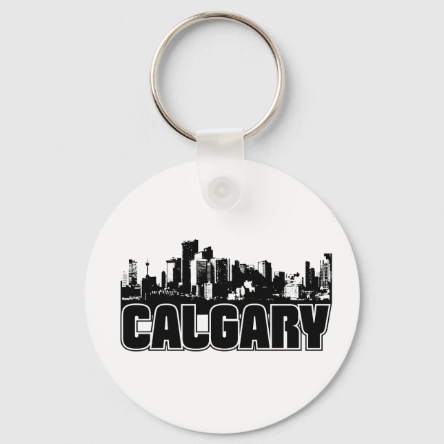 Calgary Skyline Keychain (Front)