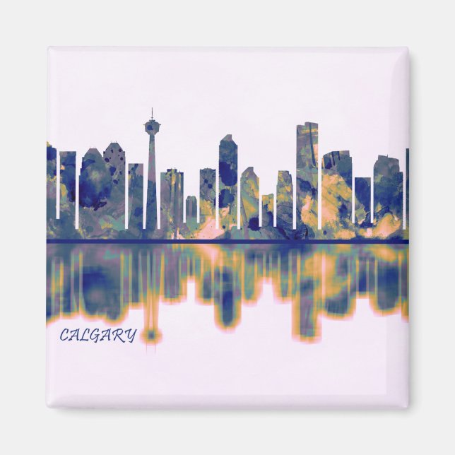 Calgary Skyline Magnet (Front)