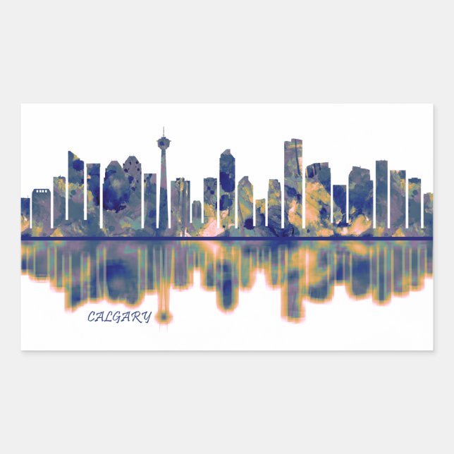 Calgary Skyline Sticker (Front)