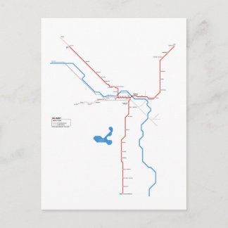 Calgary subway postcard
