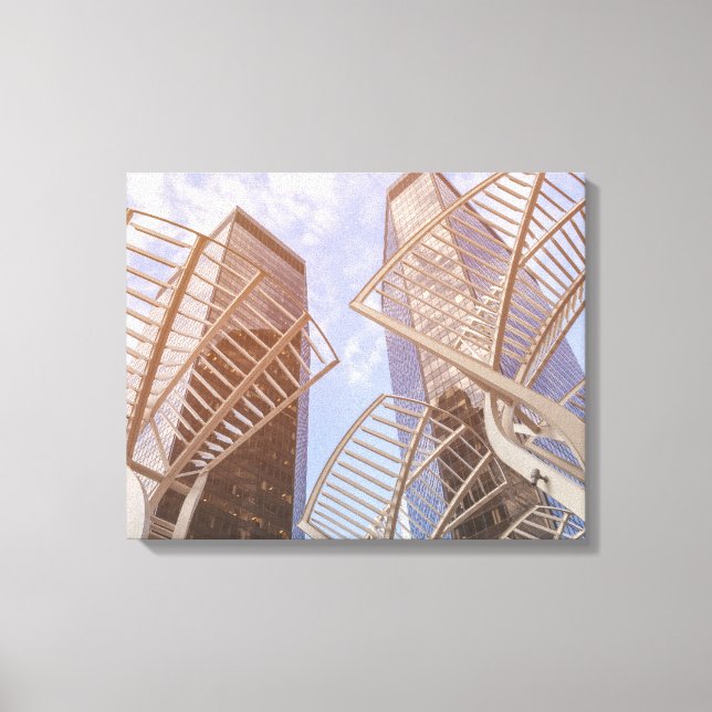 Calgary Tree Sculptures Canvas Print (Front)