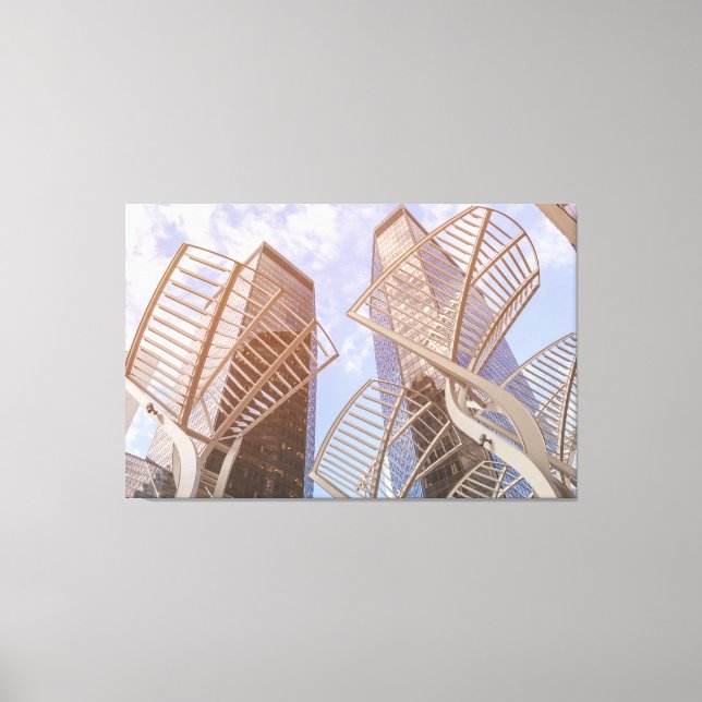 Calgary Tree Sculptures Canvas Print (Front)
