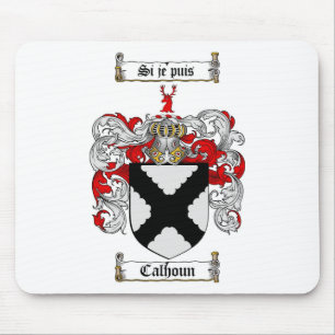 CALHOUN FAMILY CREST -  CALHOUN COAT OF ARMS MOUSE PAD