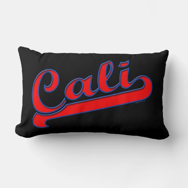 Cali California Neon Coussin rouge (Recto)