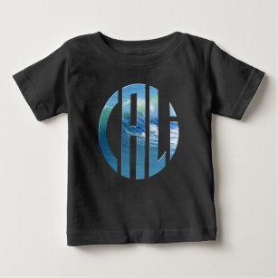 Cali Circle Wave Logo (Light) Baby T-Shirt