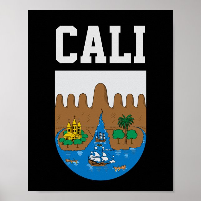 Cali, COLOMBIA coat of arms Poster (Front)