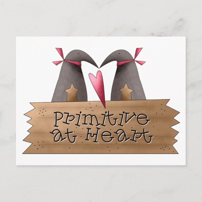 Cali Crows · Primitive at Heart Postcard (Front)