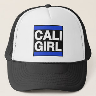 Cali Girl Blue Trucker Hat