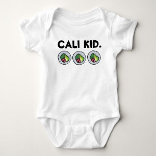 Cali Kid Japanese Food California Sushi Roll Baby Bodysuit