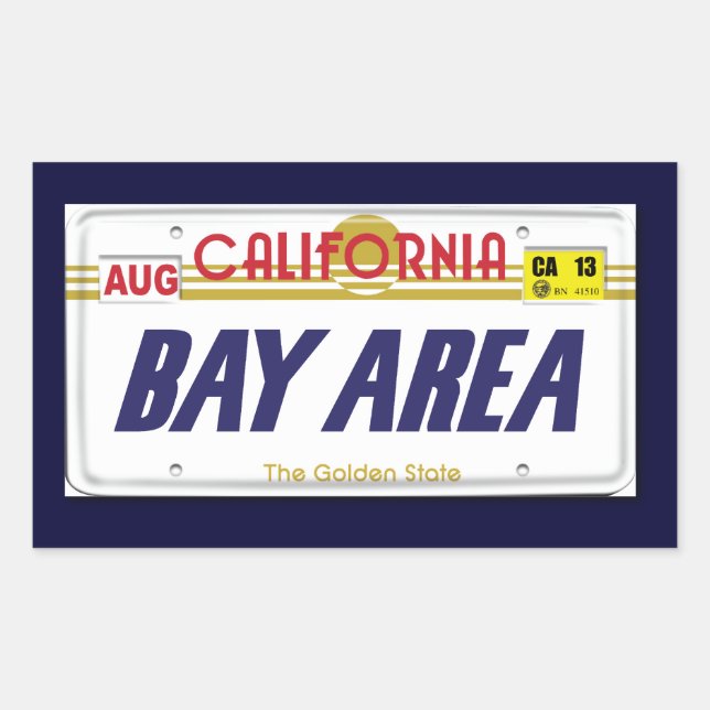 Cali License Plates Sticker (Front)