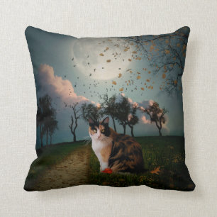 Cali Moon Throw Pillow
