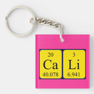 Cali periodic table name keyring