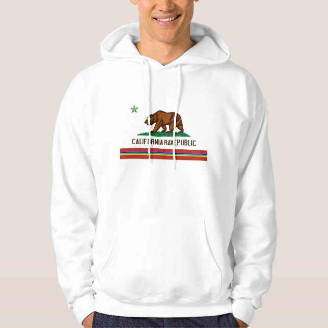 Cali Rave Flag Hoodie (Front)