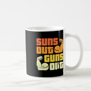 Cali Style Bodybuilding Sun's Out Guns Out Biceps  Coffee Mug