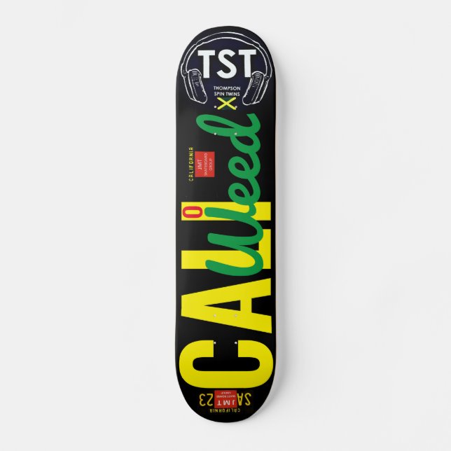 CALI WEED  / TST Skateboard, 7¾" Deck Skateboard (Front)
