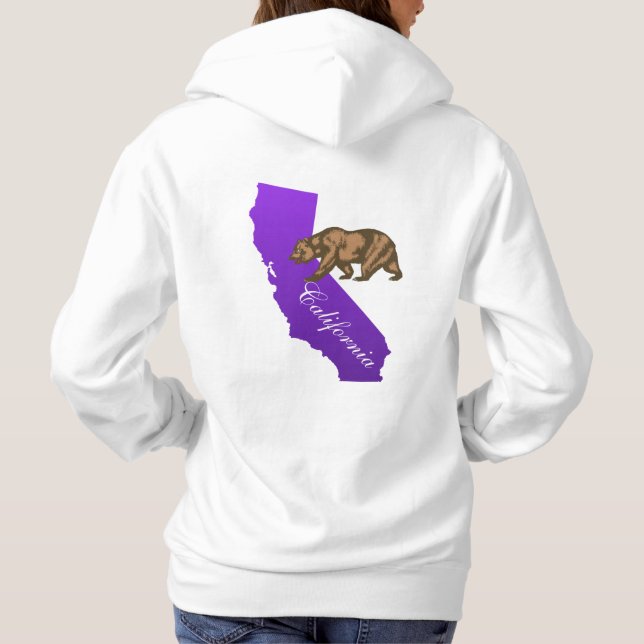 Cali/Women's Basic Hooded Sweatshirt/Personalized Hoodie (Back)