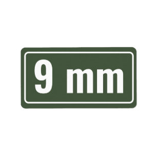 Calibre Organisation Étiquettes 9 mm