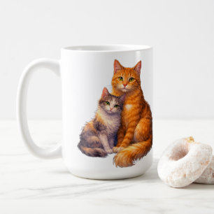 Calico and Tabby Cats Mug 