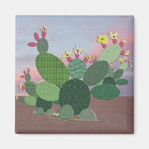 Calico Cactus Magnet