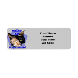 Calico cat address labels