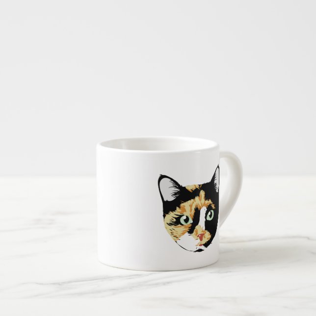 Calico Cat Bonita Espresso Cup (Front Right)