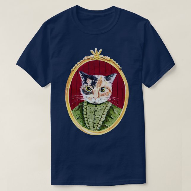 Calico Cat Cameo T-Shirt (Design Front)