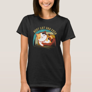 Calico Cat Dad  Best Kitty Father Ever T-Shirt