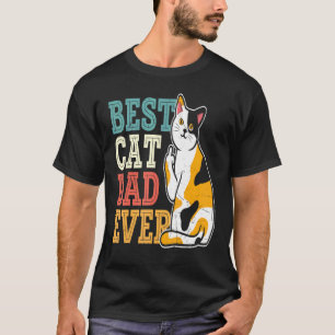 Calico Cat Dad Tee Best Cat Dad Ever Tee