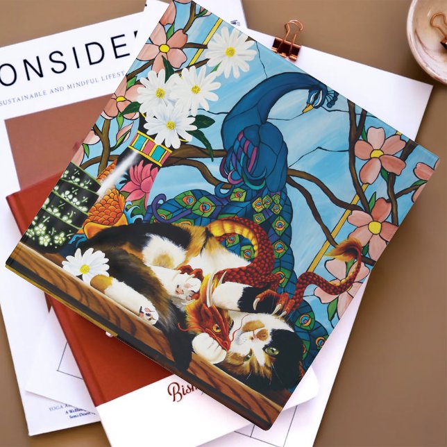 Calico Cat Dragon Red Binder (Creator Uploaded)