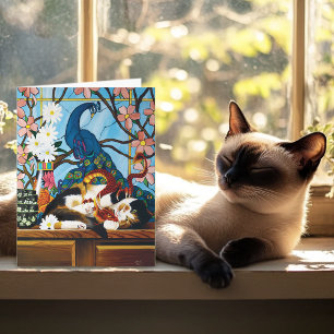 Calico Cat Dragon Red Card