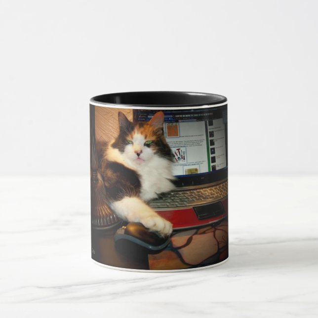 Calico Cat Got Your Mouse Coffee Mug (Center)