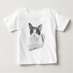 Calico Cat Halftone Baby T-Shirt