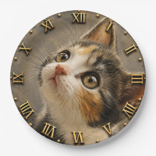 Calico Cat Lover Paper Plate