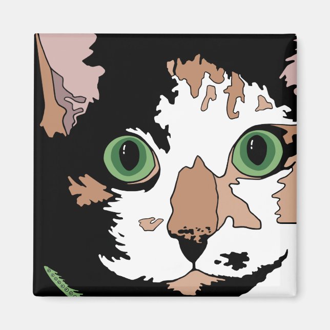 Calico Cat  Magnet (Front)